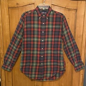 Ralph Lauren Classic Fit Plaid Flannel Shirt Mens sz S